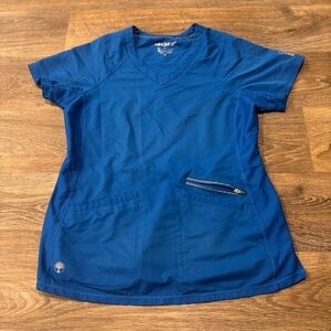 Healing Hands HH360 Serena V-Neck Scrub Top Women’s Medium Medical Uniform